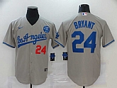 Dodgers 24 Kobe Bryant Gray 2020 Nike KB Cool Base Jersey,baseball caps,new era cap wholesale,wholesale hats